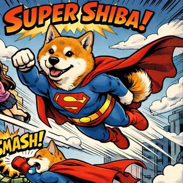 [ B5 액자 포함 ] 시바견 슈퍼맨풍 포스터