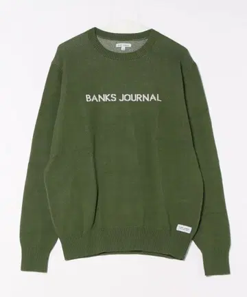 BANKS JOURNAL(뱅크스 저널) 브랜드 로고 스웨터