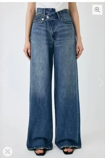 MOUSSY 크로스 허리 와이드 스트레이트