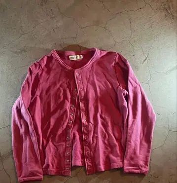 BEAMS BOY 핑크 긴팔 가디건 사이즈 2