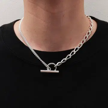 [새상품] 실버 925 비대칭 키헤이 목걸이 모드 디자인을 좋아하는 분께