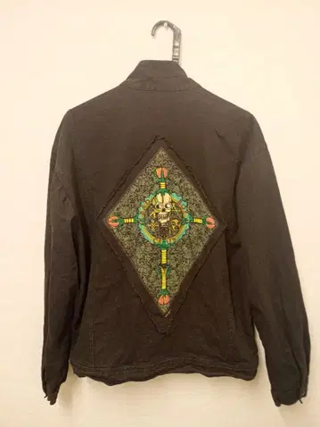 LIFE'S A BEACH BACK SKULL 데님 자켓 M