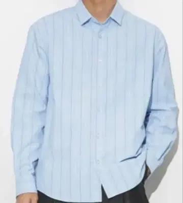 새상품급 코튼 터치 스트라이프 셔츠 긴팔 NANO universe