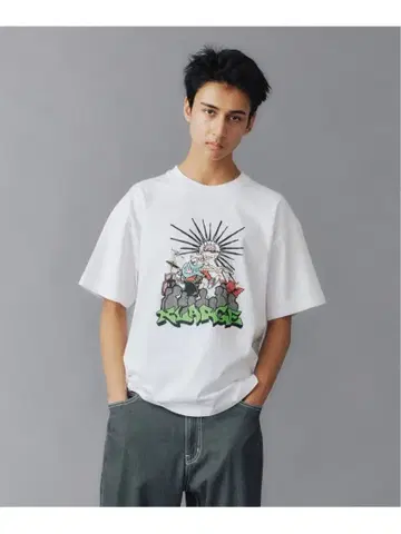 XLARGE 그래픽 프린트 T셔츠