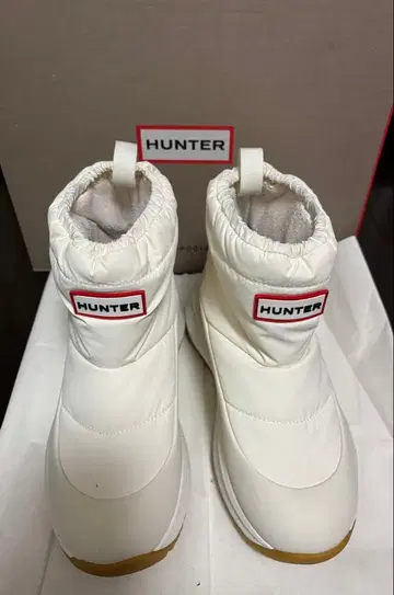 헌터 정품 HUNTER 여성용 스노우 부츠 립 숏