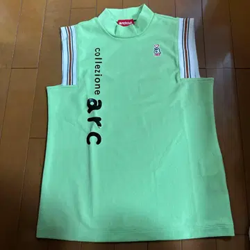 archivio 라이트 그린 슬리브리스 셔츠