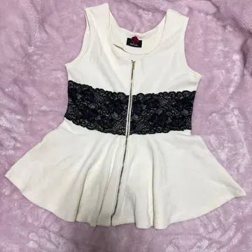 DaTuRa 슬리브리스 미니 원피스 화이트