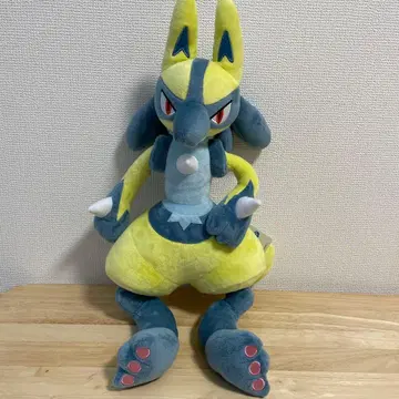 포켓몬스터 메챠모후굿토 봉제 인형 옐로우 컬러 루카리오 택 포함 새상품급