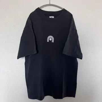 maya ongaku 로고 T셔츠 페이드 블랙 M