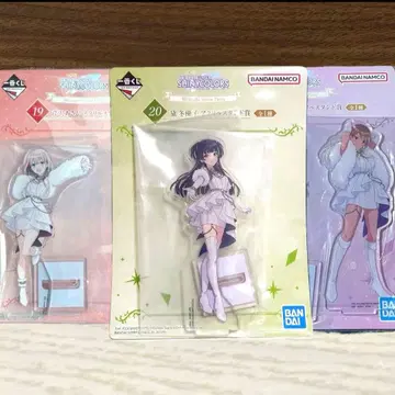 제일복권 아이돌 마스터 샤니마스 스트레이라이트 아크릴 스탠드 3인 세트