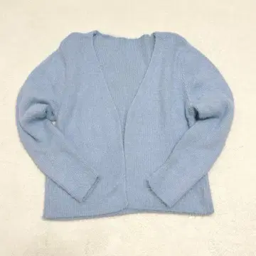 빅 사이즈 2XL 페더 니트 가디건 쉬인 크롭