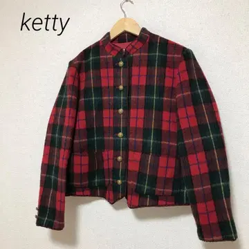 ketty 케티 울 체크 모헤어 자켓