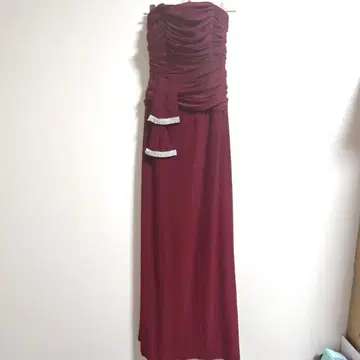 AKS 에이미 큐스 와인 레드 드레스 S 사이즈