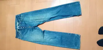 에비수 32인치 파랑 스트레이트 레그 데님