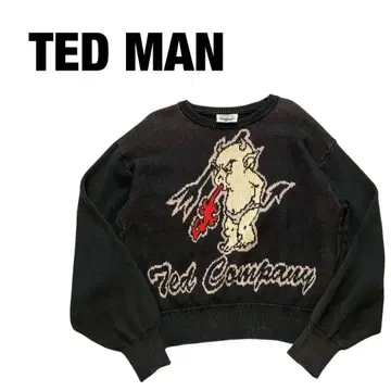 TEDMAN 테드먼 니트 스웨터 오니 데빌 검정 블랙 M USA