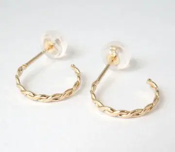 k10 트위스트 디자인 후프 귀걸이