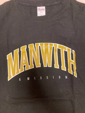 맨 위드 어 미션 티셔츠 (블랙) (L)