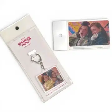 기묘한 이야기 키링 클리어 카드 2개 세트 엘 맥스