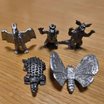 고질라 메탈 피규어 5개 세트 금속제