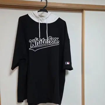 화이트삭스 후드 부착 후드티 블랙