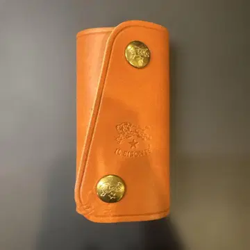 ILBISONTE 오렌지 가죽 키케이스 일비종떼