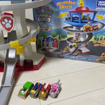 파우 패트롤 파우 출동! DX 파우 스테이션 다이캐스트 비클 4대