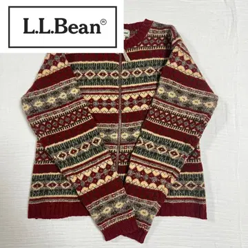 LLBean 엘엘빈 90s 니트 가디건 지퍼 구제 의류