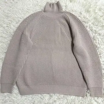 바토너 시그니처 터틀넥 니트 아이보리 M 사이즈 울