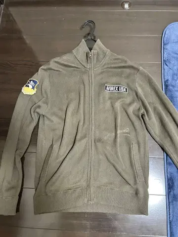 VIREX USA 올리브 그린 점퍼