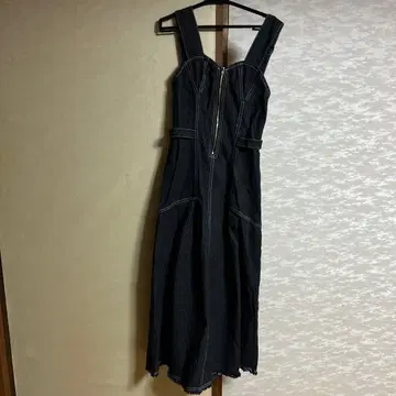 [새상품급] N WITH. 데님 오버롤 스커트 원피스 인디고 프리