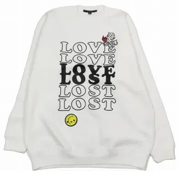 stud muffin 스터드핀 화이트 맨투맨