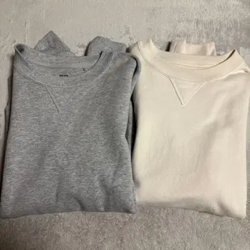 유니클로 스웨트 셔츠 S 2개 세트