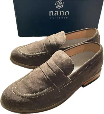 스웨이드 브라운 로퍼 이탈리아 가죽 나노 유니버스