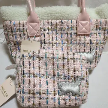 PAUL & JOE 트위드 토트백 파우치