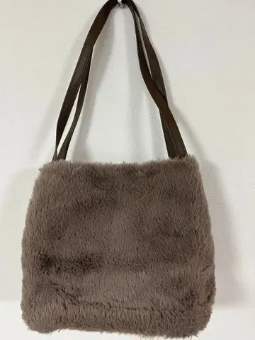복슬복슬 퍼 숄더백 토트백 브라운 가을/겨울