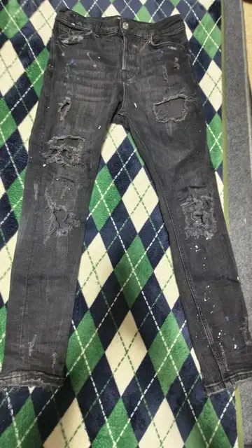 데미지 스키니 데님 ZARA