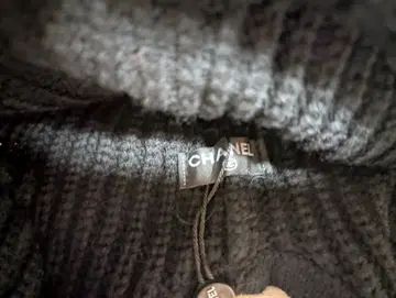 니트 모자 스크런치 블랙