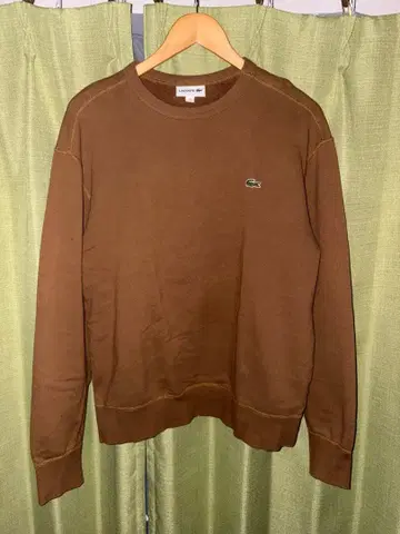 Lacoste 브라운 트레이닝복 악어 로고 자수