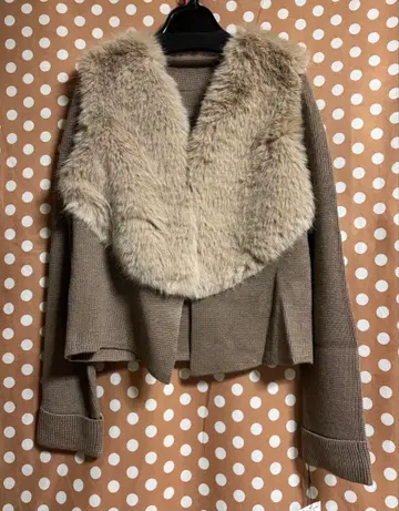 야마다야 [ FENNEL ] 퍼 도킹 니트 가디건