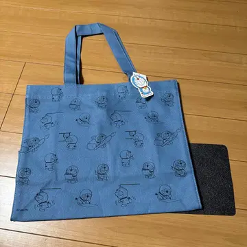 택 포함 새상품 도라에몽 토트백 블루