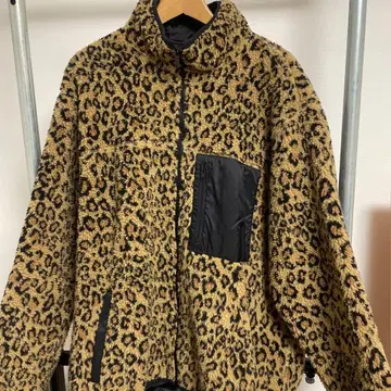 BEAMS HEART 레오파드 플리스 자켓 L