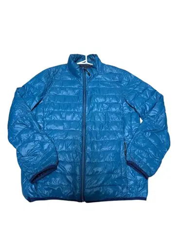 파란색 다운 자켓 Y2K archive city 모드 opium