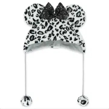 미키마우스 레오파드 무늬 모자