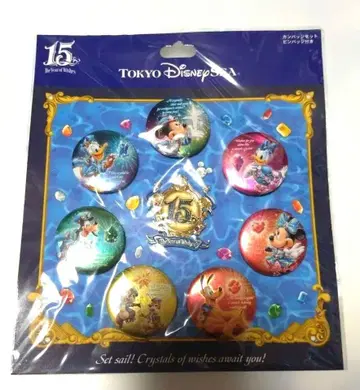 디즈니씨 15주년 / 캔뱃지 세트