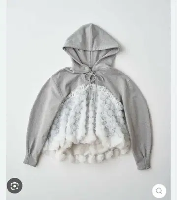 POPPY 아사기니뇨 TULLE DOCKING HOODIE