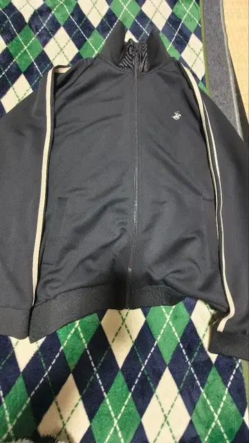 블랙 지퍼 저지 랄프 로렌