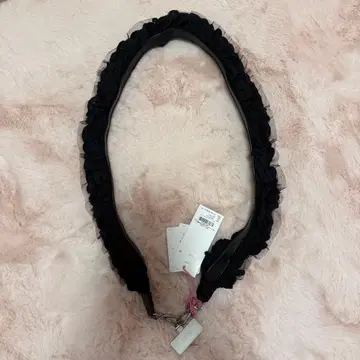 FUR FUR 숄더 스트랩 블랙