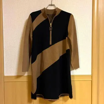 [미사용] 레스피기 바이컬러 비대칭 원피스 튜닉 40