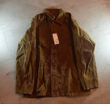 유니클로 브라운 코듀로이 자켓 L