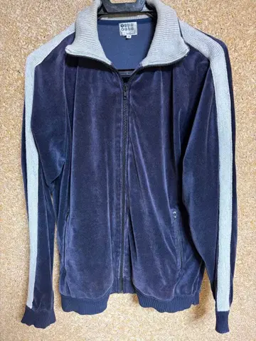 TAKEO KIKUCHI 벨로아 트랙 자켓 블루 [ L ]